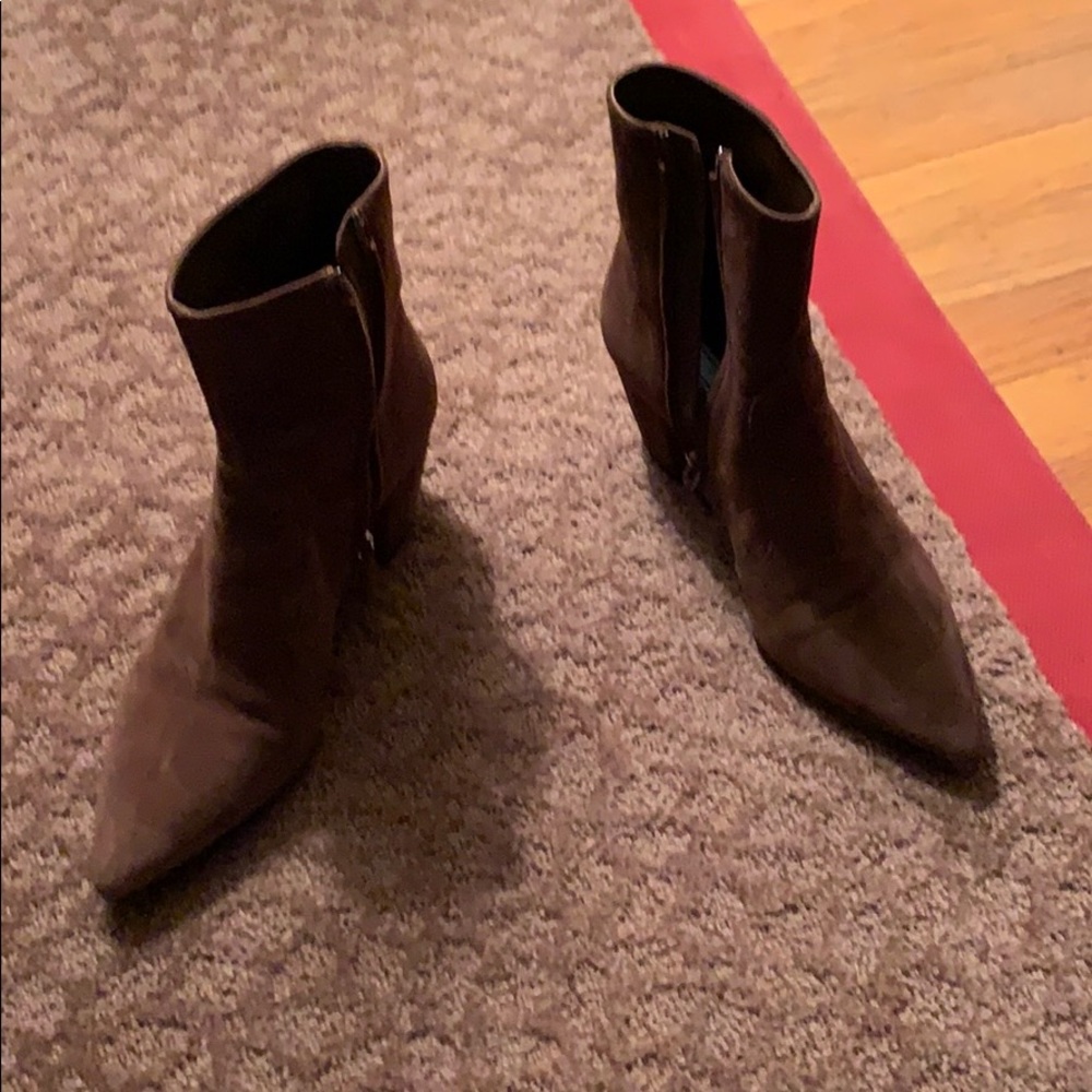 Prada brown suede boots
